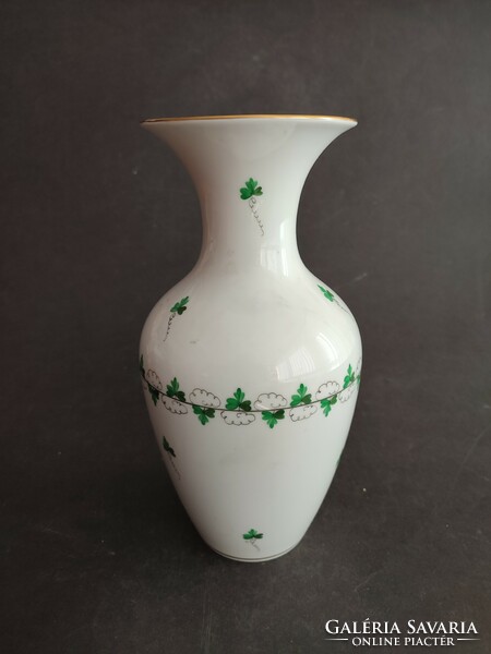Herend parsley pattern porcelain vase 24cm - ep