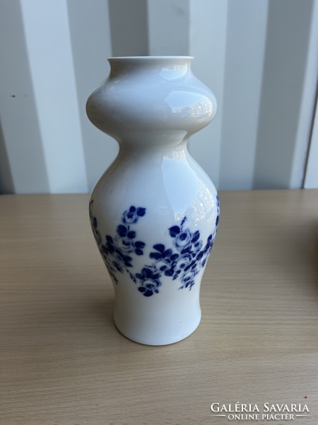Wallendorf Kék Virág Mintás Porcelán Váza A58