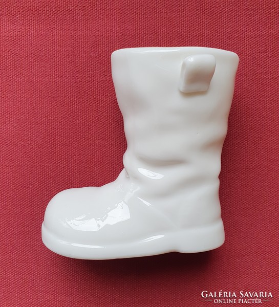 Christmas porcelain Santa Claus boots decoration accessory