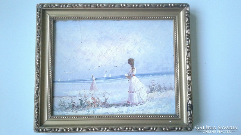 Oil painting in a decorative wooden frame 2.