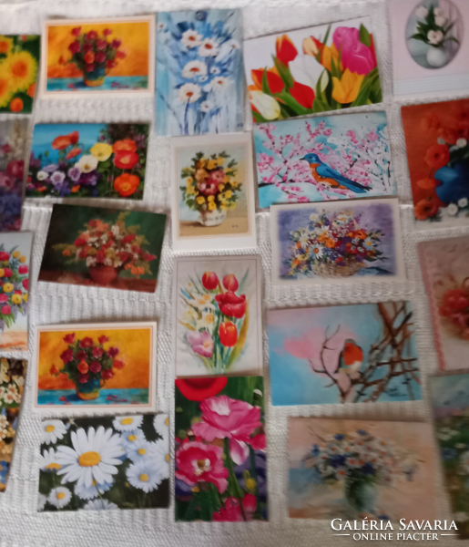 Postcard collection liquidation flowers (25 pieces)