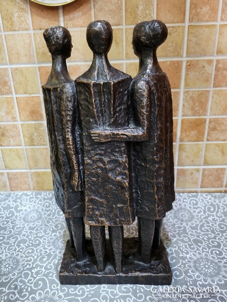 Czinder antal (1937.-) Bronzed sculpture 33 cm
