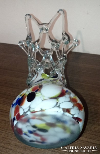Muránói üveg váza. 28 cm magas