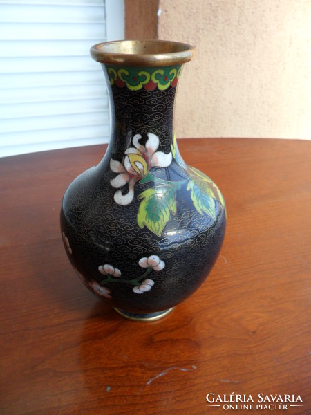 Keleti zománc váza