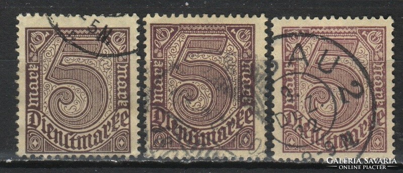 Deutsches Reich 0801 Mi Hivatalos 33 a,b,c     38,00   Euró