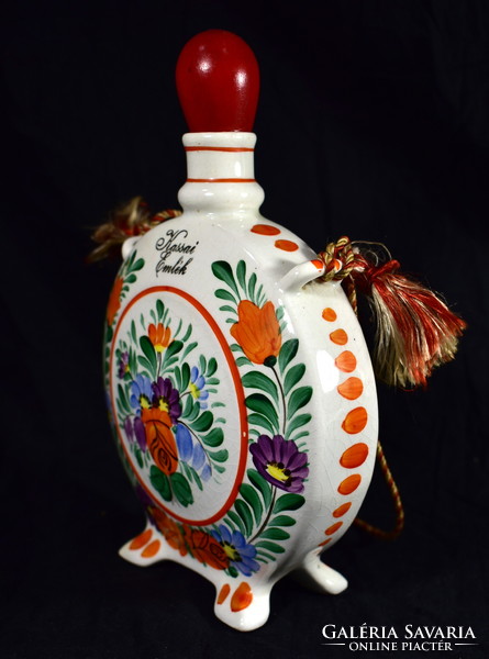 1939 körül KASSAI EMLÉK IRREDENTA HOLLÓHÁZI SZAKMÁRY KŐPORCELÁN KULACS !
