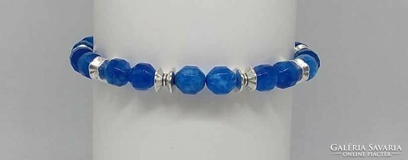 Blue quartz and strawberry quartz bracelet in 3 styles