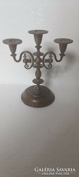 Louis Muharos bronze candlestick birds