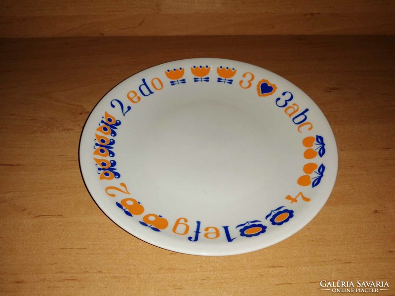 Alföldi ábécés számos mesemintás porcelán gyerek tányér - átm. 20 cm (3p)
