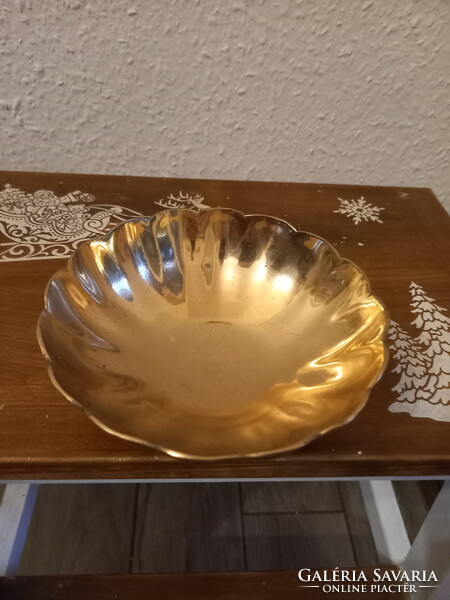Wonderful old copper serving bowl (14.3x5.3 cm)