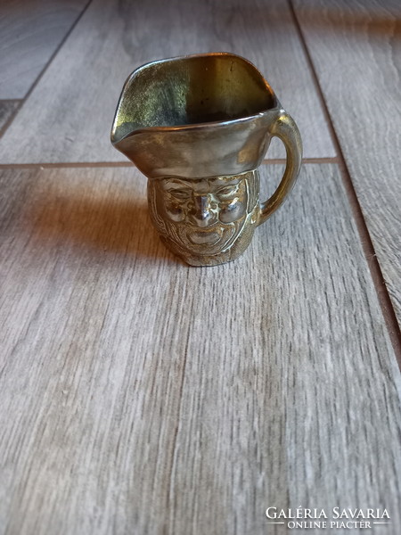 Toby jug old metal small glass i. (5.2X5.3x4 cm)