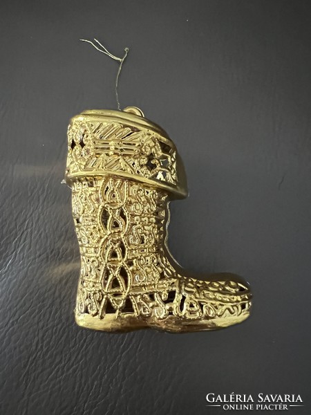 Boots laced Christmas tree decoration