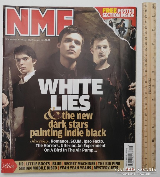 NME New Musical Express magazin 09/2/28 White Lies The Cure Doherty Nickel Eye Blur Mistery Jets U2