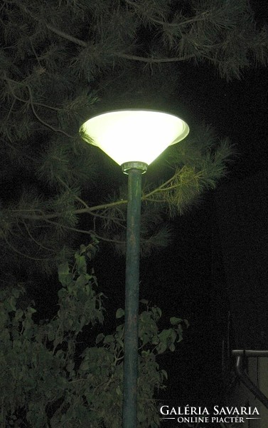 Old, retro street lighting lamppost with lamp