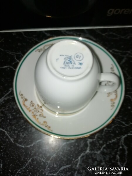 Porcelain cup + base in perfect condition