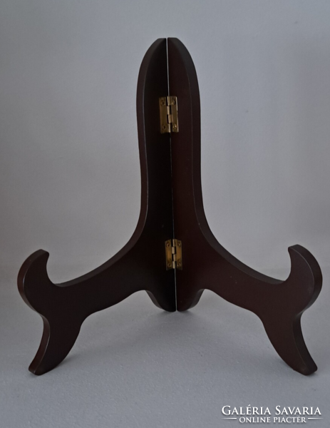 20 X 13 cm mahogany colored wooden plate holder