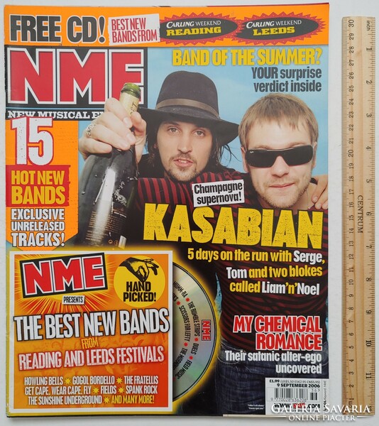 New Musical Express NME magazin 06/9/9 Kasabian Rapture Gogol Bordello Fratellis Meat Loaf Pulp Kook