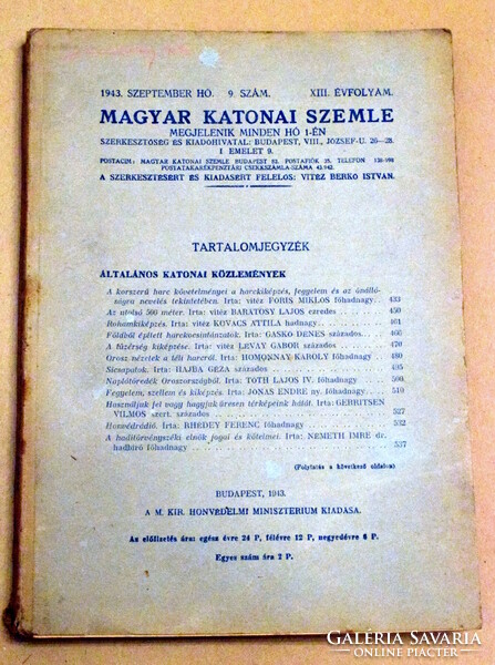 Hungarian military review 1943 + combat training + sketchbook + 22nd Honvéd border fighter battalion medical sheet