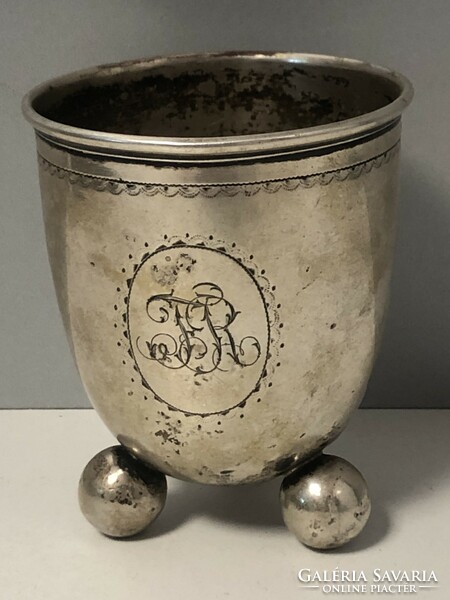 Antik ezüst pohár
