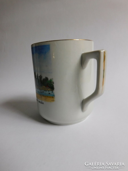 Antique Zsolnay mug with 