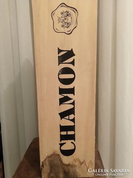 Chamon extra cuvée 3 liter white quality dry champagne 1995 in wooden box