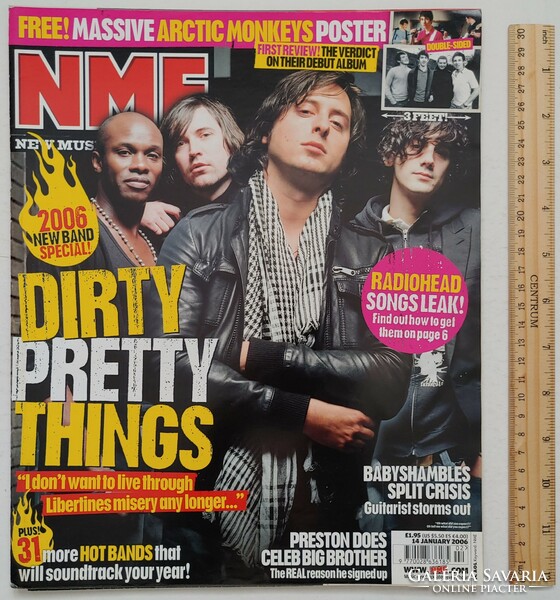 NME magazin 06/1/14 Dirty Pretty Things Arctic Monkeys Mystery Jets Plan B Boy Kill Biffy HIM