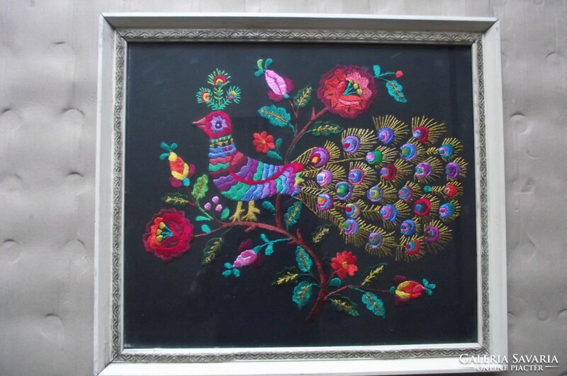 Peacock - embroidery.