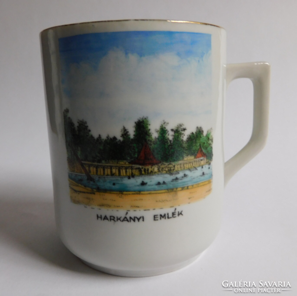 Antique Zsolnay mug with 