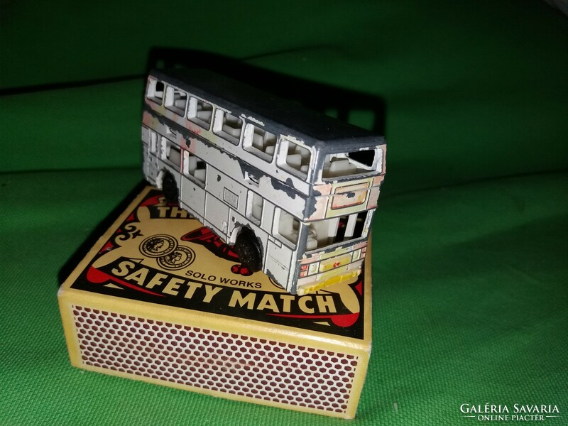 1981. Matchbox leyland titan double-decker bus metal minicar as shown in the pictures