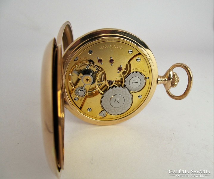 Very nice quality, antique longines 14k solid gold pocket watch, 1926