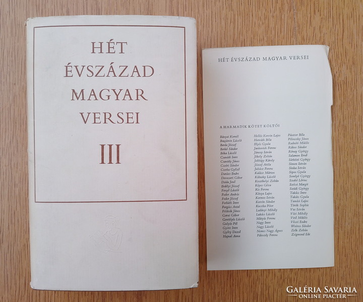 Hét évszázad magyar versei III