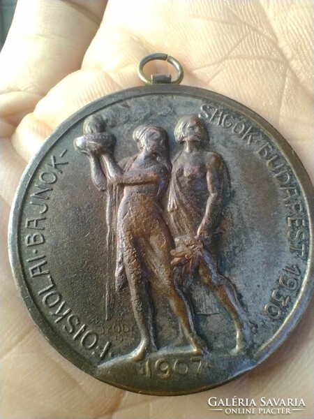 Sződy solid: college championships Budapest 1930 / water polo ii. Placement (41mm)
