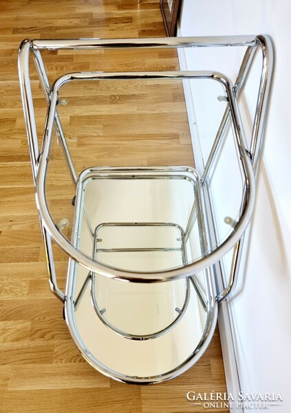 Bauhaus-style tube-frame party cart