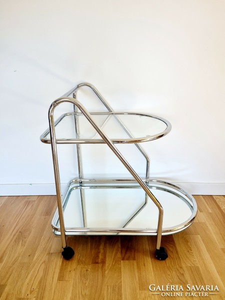 Bauhaus-style tube-frame party cart