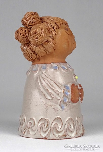 1O957 St. Katalin Antalfin : singing girl ceramic figurine 11.5 Cm