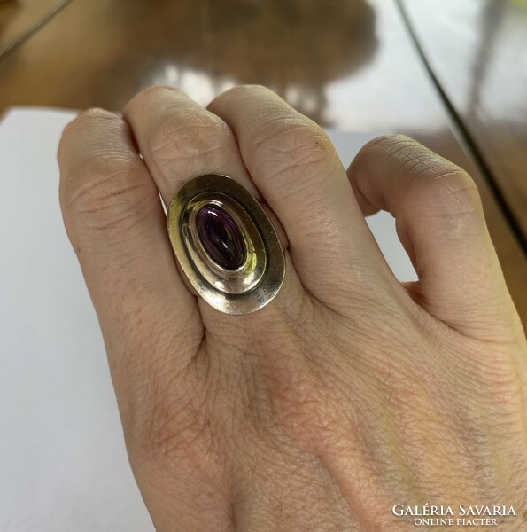 Wladis ezüst gyűrű lila