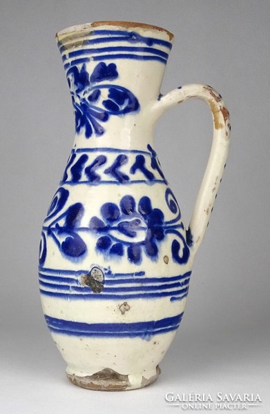 1O962 antique ~1880 blue and white Transylvanian Torda bowl 23 cm