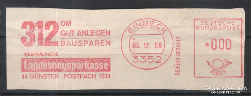 Gépi bérmentesítés kivágáson  0021 (Bundes) Einbeck      1968