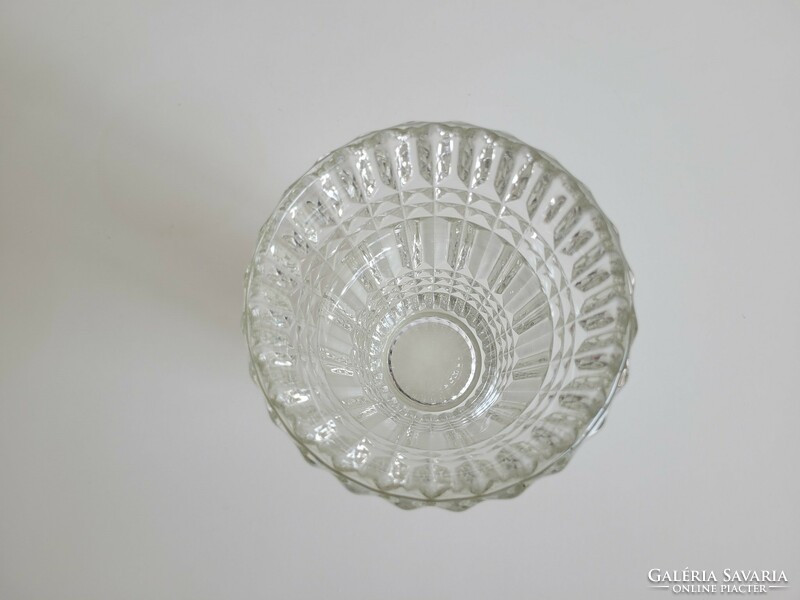 Régi art deco kristály üveg váza vintage váza
