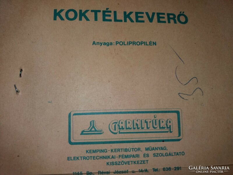 1970 -s évek Magyar fröccsöntött bontatlan csomagolt koktélkeverő készlet képek szerint