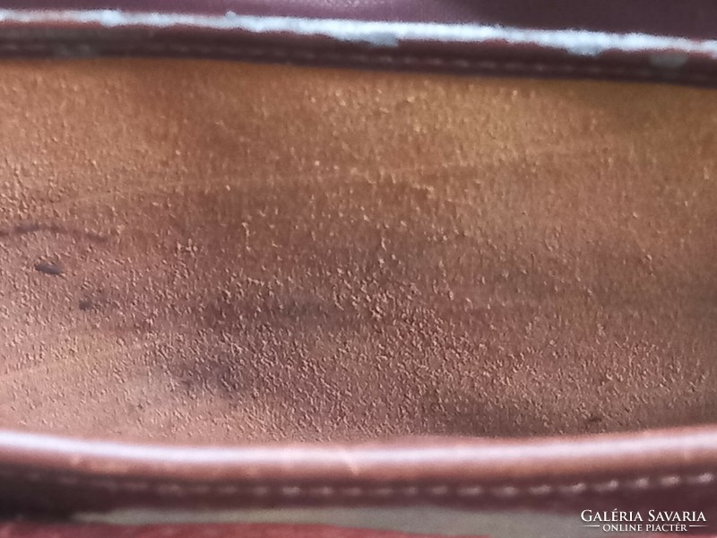 Retro, regi akta táska valódi bőrből - midcentury bőr szerszámtáska
