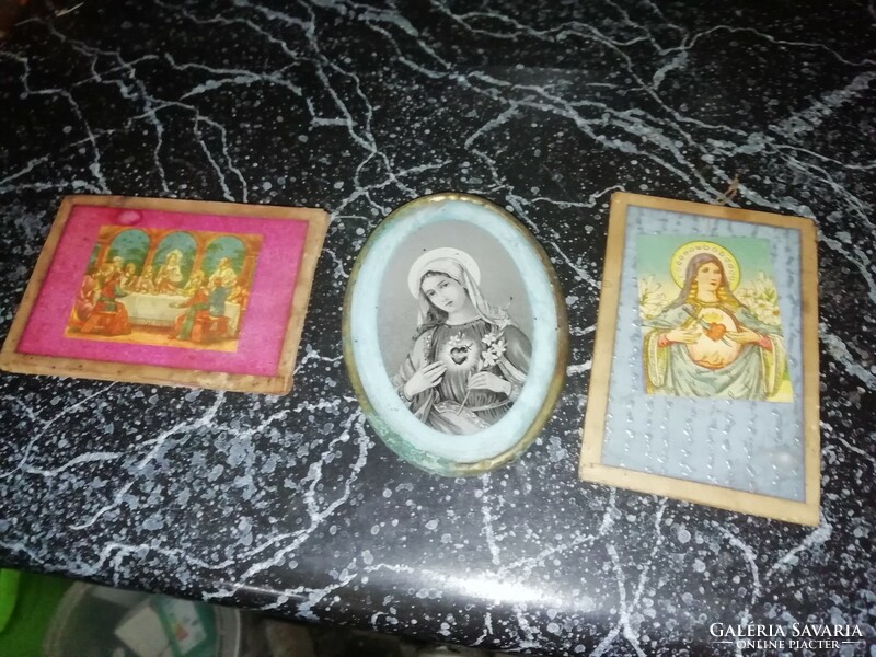 Antik mini szent képek keretben