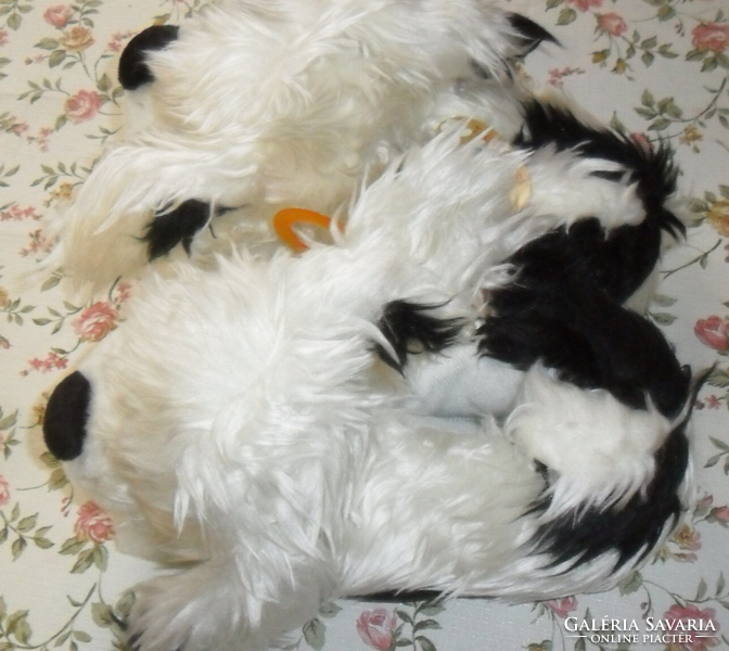 Dog-shaped, soft, warm furry house mom, new, with tags. 30's.