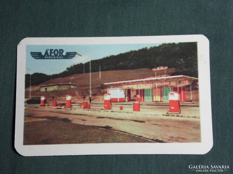 Card calendar, Áfor gas station, 1965