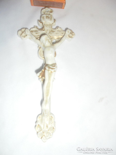 Antique porcelain Jesus Christ statue, wall decoration - numbered