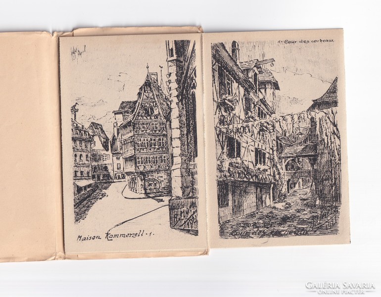 Üdvözlő Strasbourg városról boríték-képeslap postatiszta