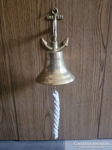 Antik réz hajós tengerész relikvia harang