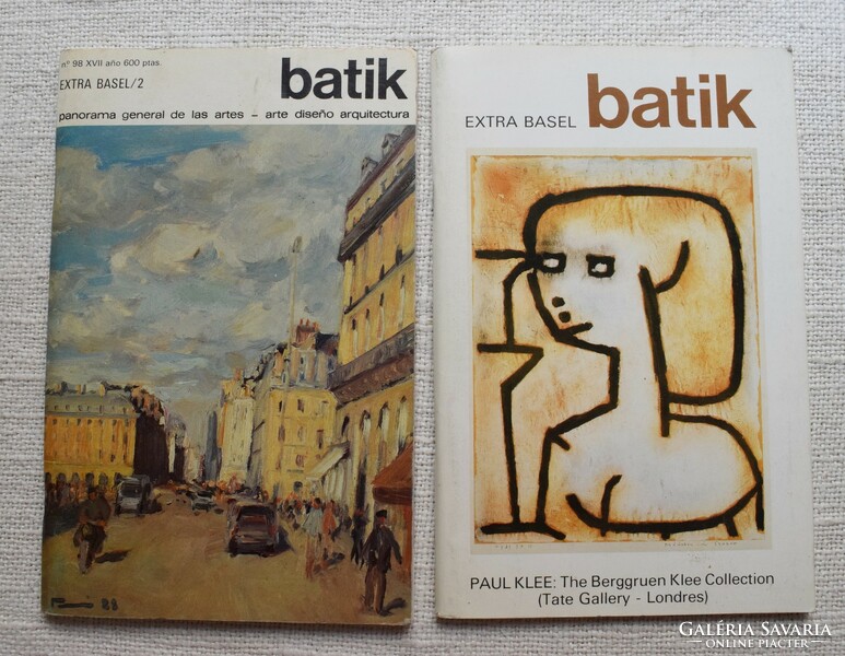 Batik extra basel magazine 1989, 97, 98. Art from Spain