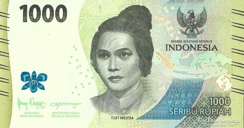 1000 Rupiah rupiah 2022 Indonesia unc