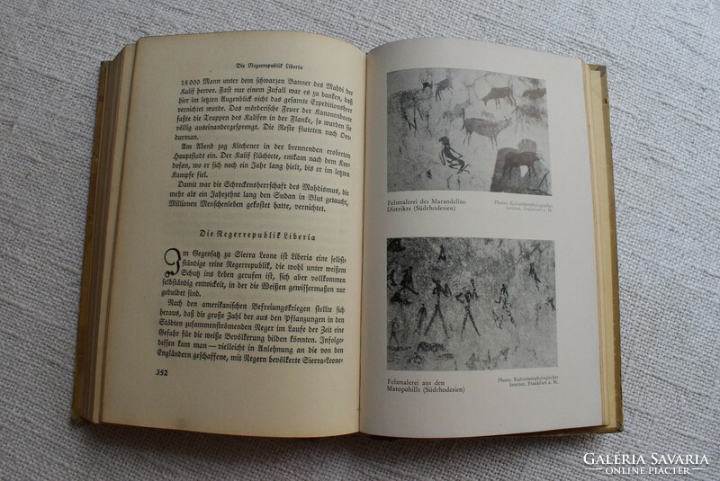 Afrika Schwarz oder Weiß , dr. Arthur Berger , Berlin , Német Könyvszövetség 1932 antik könyv